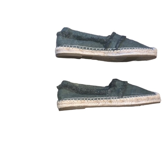 JOIE Vivienne Olive Green Espadrille Slip On Flat size 37.5 or US 7 - Picture 3 of 5